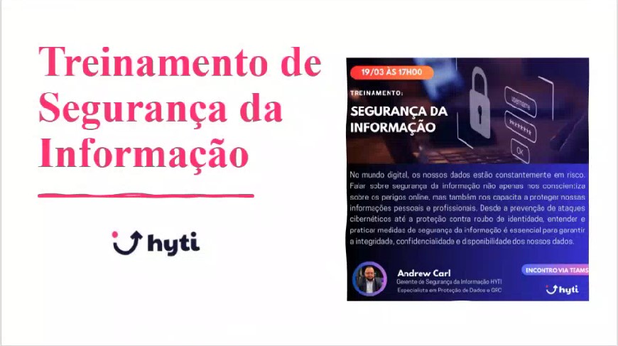 Treinamento Segurança da Informação